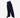 Men's Elite Wide Fit Pleated Pinstripe Pant ~ Navy / Light Blue